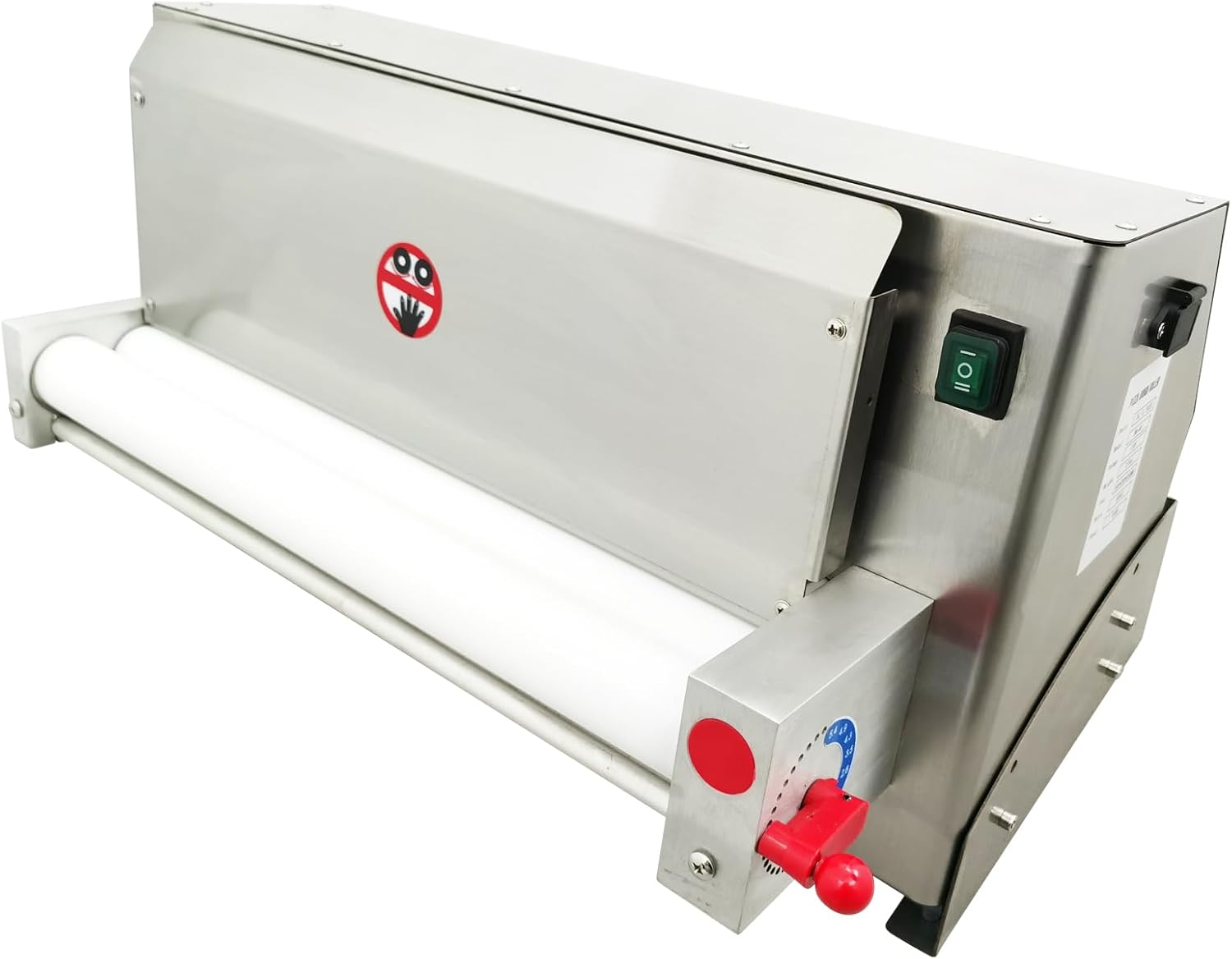 Electric Pizza Dough Roller Sheeter 20in Pastry Press Making Machine 4"-19" Diameter Automatic Pizza Dough Rolling Press Machine 450W Stainless Steel Pasta Bread Noodle Maker 110V