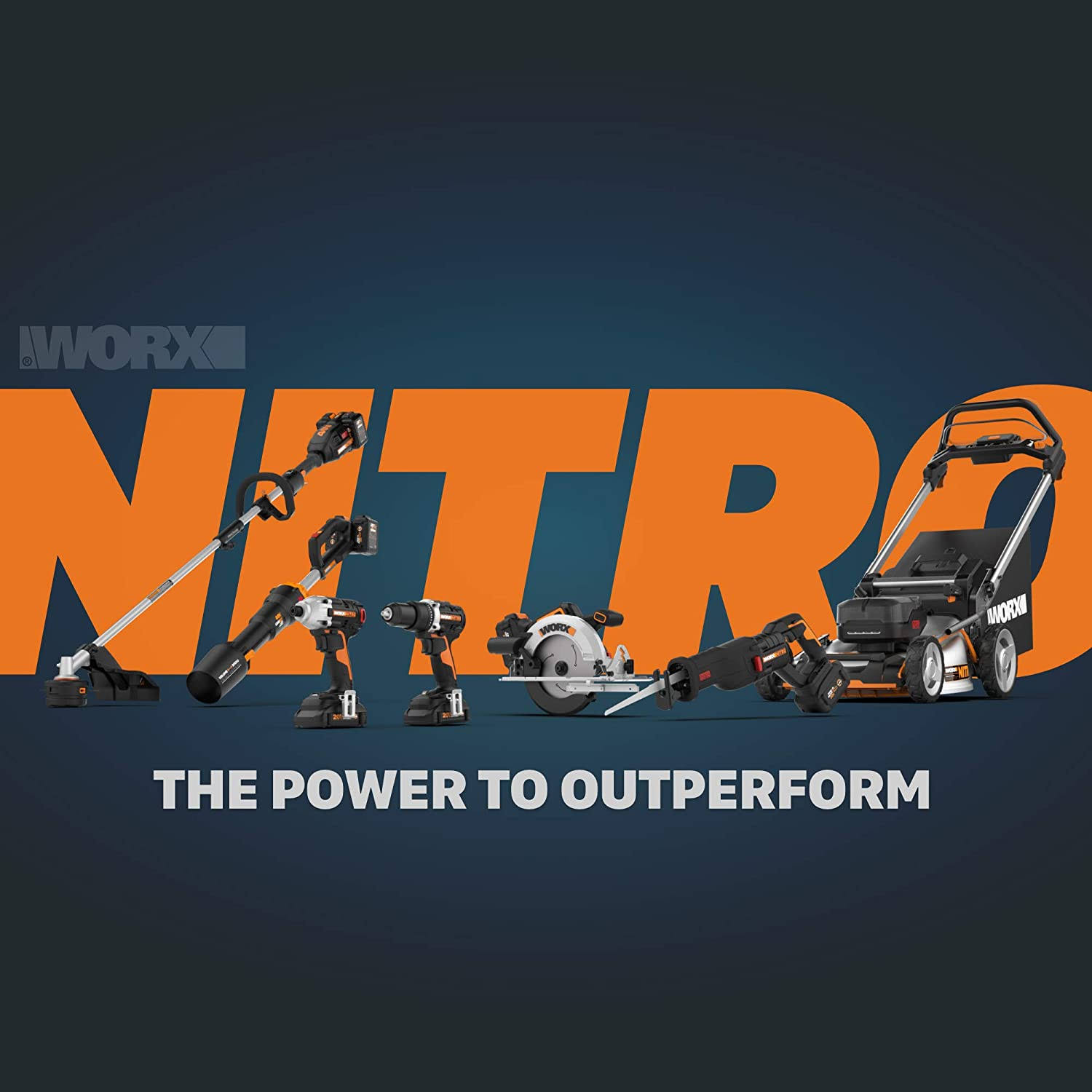 Worx Nitro 40V Power Share Cordless 16x22 Chainsaw with Brushless Motor WG385