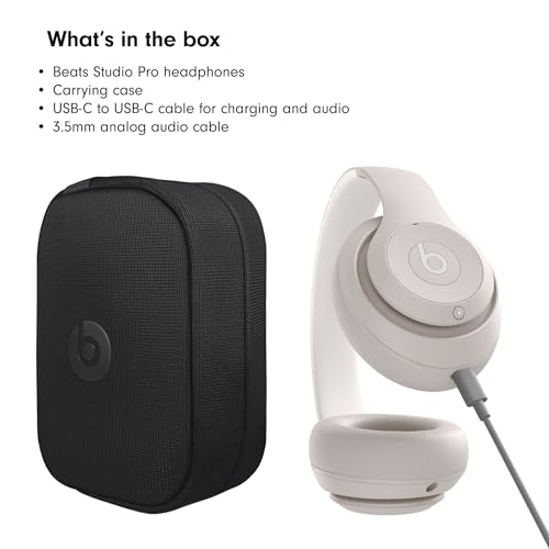 Beats Studio Pro - Wireless Bluetooth Noise Cancelling Headphones - Black (Renewed)