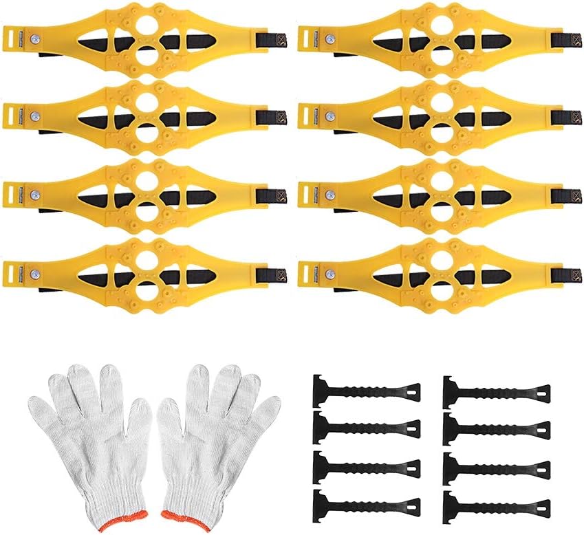 8Pcs Universal Snow Chains Anti-skid Car Tire Chains Snow Tire Chain Tire Chain Tyre Chain Anti-skid Tire Chain Anti-skid Wheel Chain Snow Tire Chain Snow Chain Car Snow Chain Universal Snow Chain