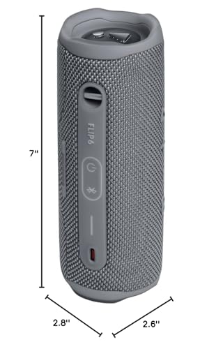 JBL Flip 6 - Portable Bluetooth Speaker, powerful sound and deep bass, IPX7 waterproof, 12 hours of playtime, JBL PartyBoost for multiple speaker pairing for home, outdoor and travel (Blue)