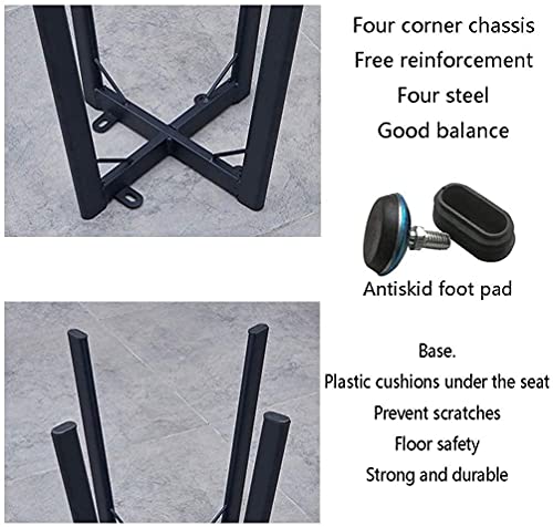 Round Dining Table Set W/ 4 Chair - Save Space Office Reception Tables and Chairs Simple Casual Round Table Balcony Living Room Kitchen 80cm Leather Chair Dining Table Set of 5 ( Color : Grey+blue )