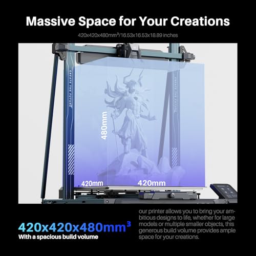 ELEGOO Neptune 3 Pro FDM 3D Printer with Auto Bed Leveling, Dual-Gear Direct Extruder, Dual Lead Screw Drive, Removable Capacitive Screen, 8.85x8.85x11in Large Printing Size