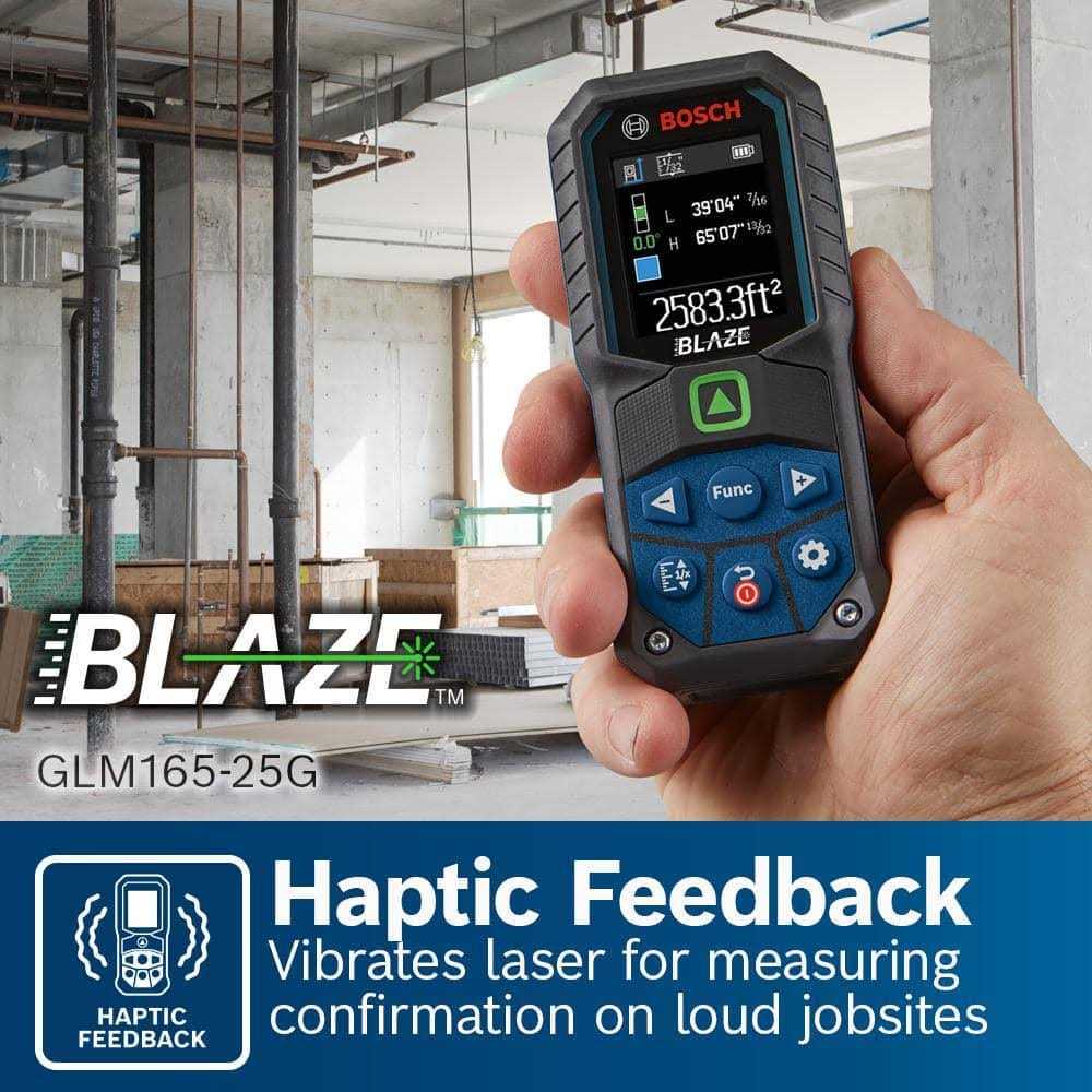 Bosch GLM165-25G Blaze Green Beam Laser Measure - Shop Hardware Tools Online Store