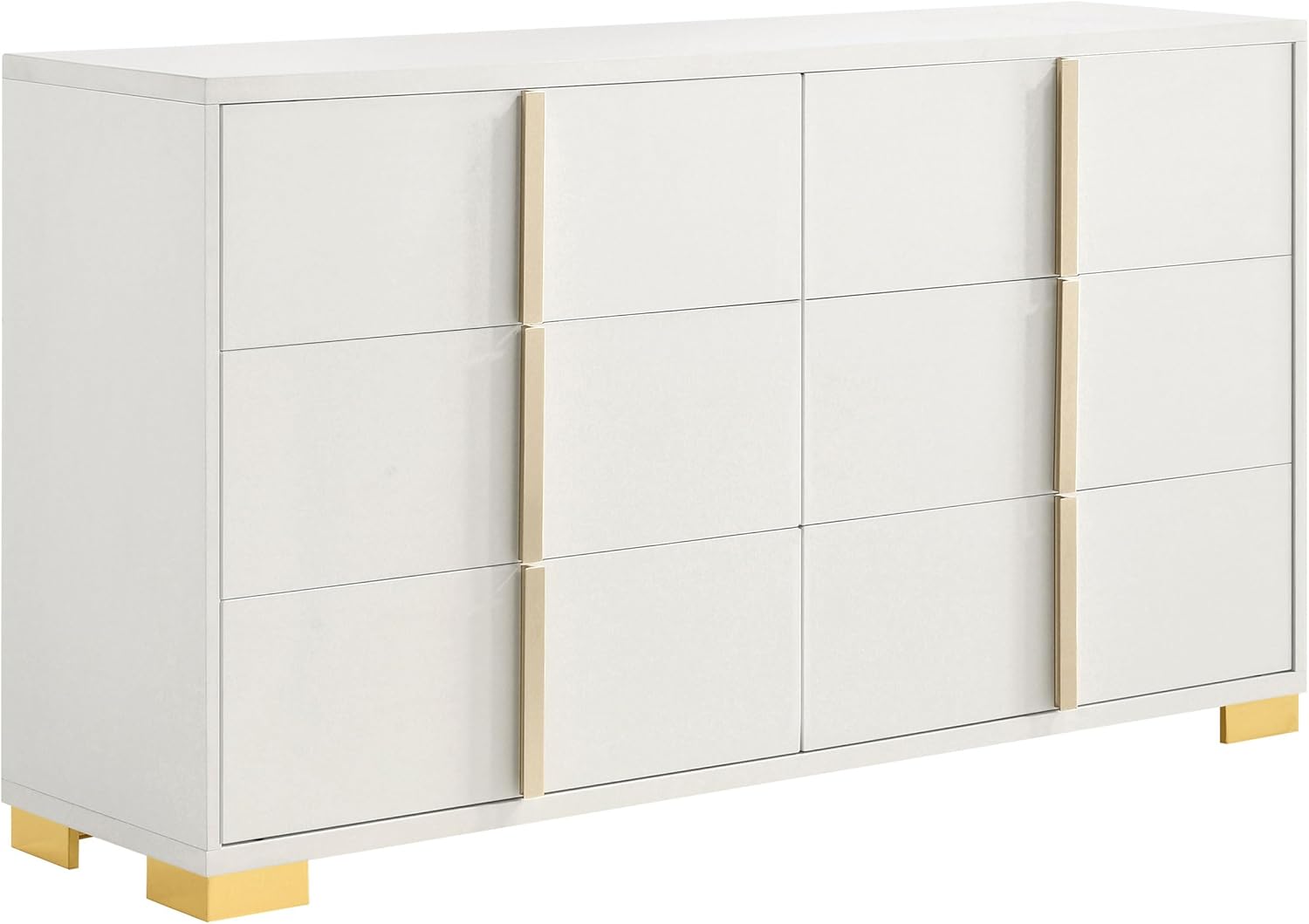 Coaster Home Furnishings Marceline 4-Piece Queen Bedroom Set with LED Headboard White