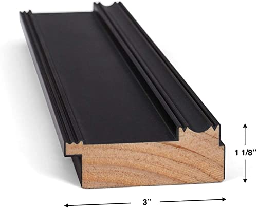 Frame My TV Deco TV Frames - Black Smart Frame Compatible ONLY with Samsung The Frame TV