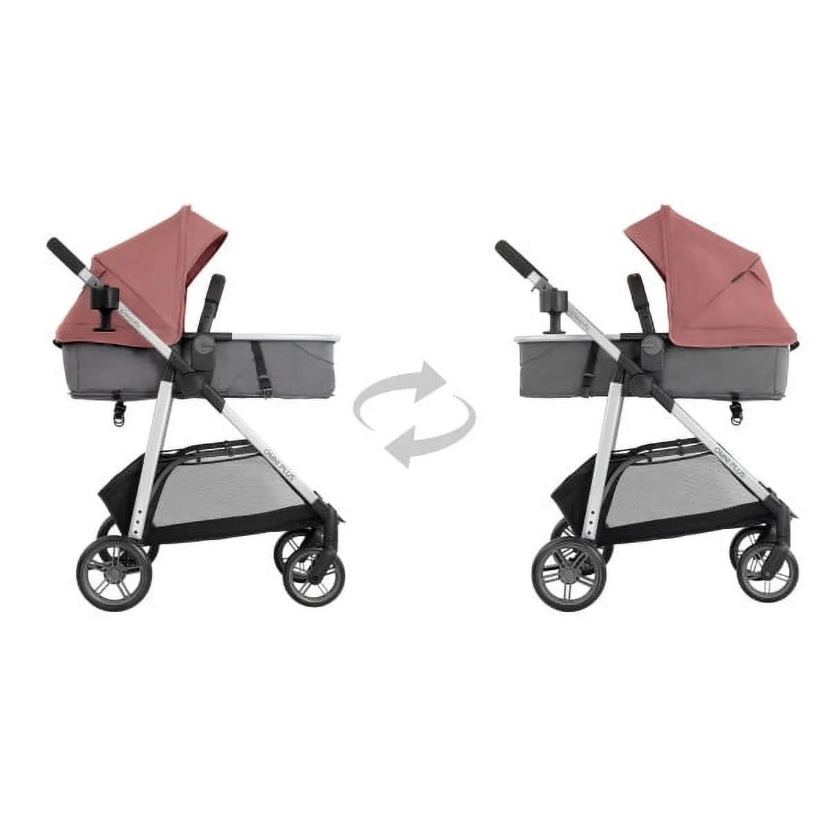 Evenflo Omni Plus Modular Travel System with LiteMax Sport Infant Car Seat, Shasta Pink, Girl