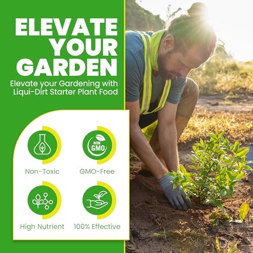 Natural Plant Food Fertilizer All-Purpose NPK Plant Care. 18 Balanced & Blended Vitamins & Minerals with Micro-Fungi and Bio-Organisms to boost your plants growth by Liqui-Dirt. Yields 600 Gallons