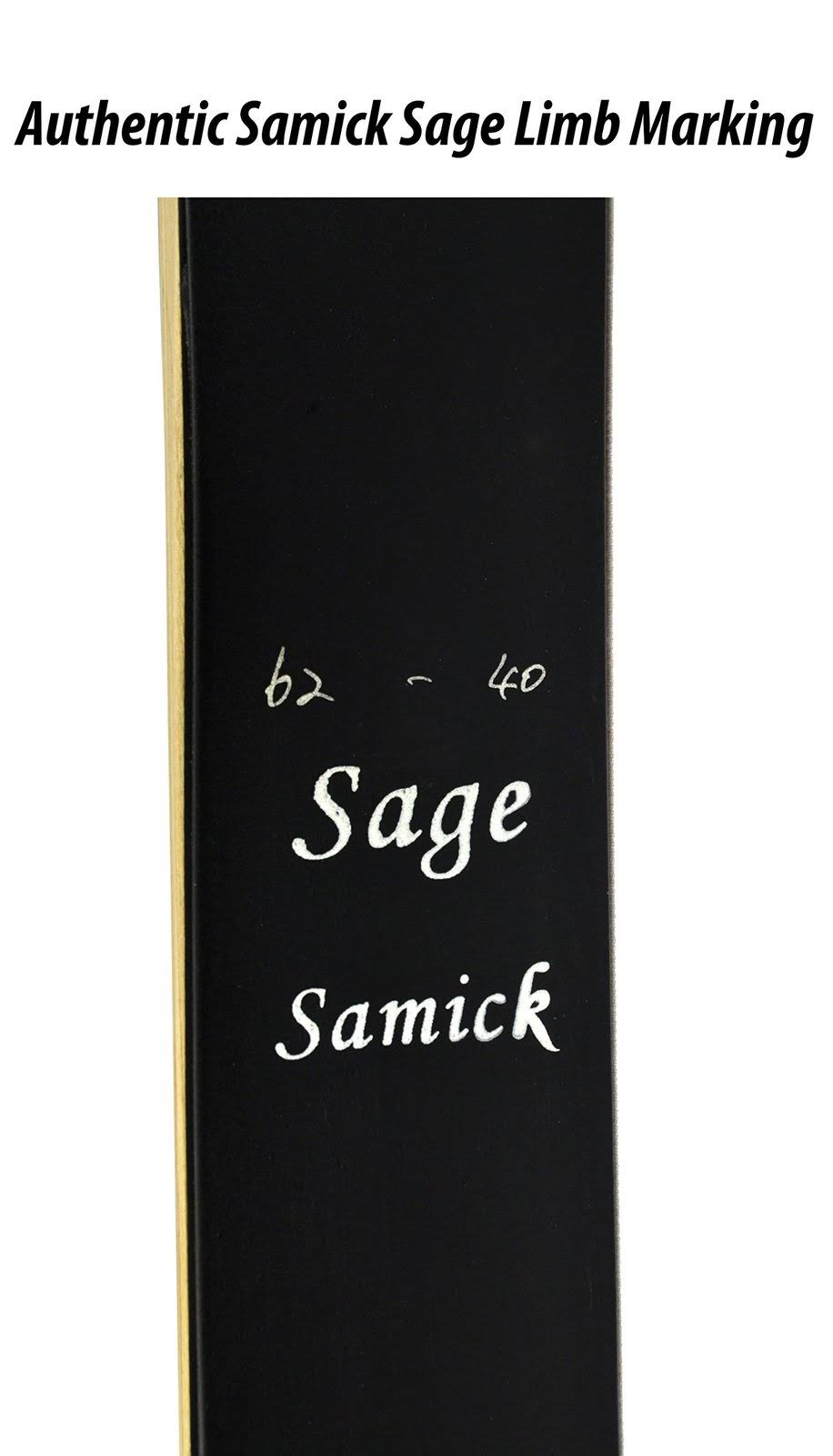 Samick Sage Traditional Takedown 62 inch Recurve Bow - Right Hand 55#