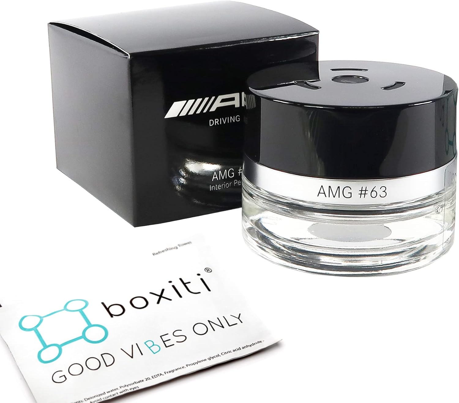 Boxiti Set – Downtown Mood for Mercedes Benz Air Freshener System, Genuine Perfume for Mercedes, Interior Cabin Fragrance for Mercedes Cars Equipped with Air Balance Package (P21) and Boxiti Wipe