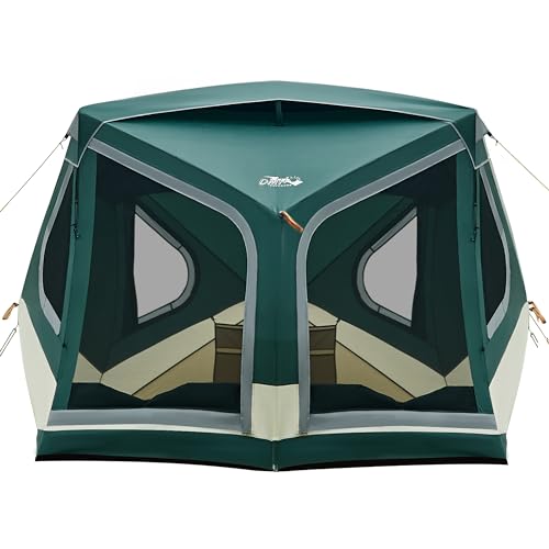 4/6/8 Person Instant Cabin Tent, Easy 60 Second Setup Family Tents for Camping, Pop up Camping Tent, Large Waterproof Tents for Outdoor Camping, Spacious Interior, Upgraded Ventilation