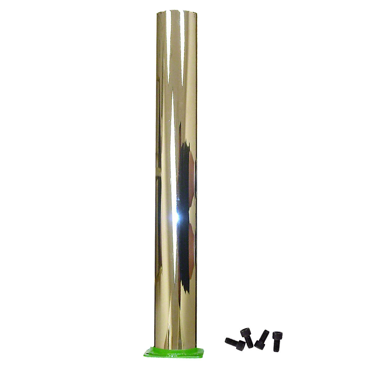 Chrome Exhaust Stack (Straight) w/ Hardware w/out Indentation Fits John Deere Tractor
