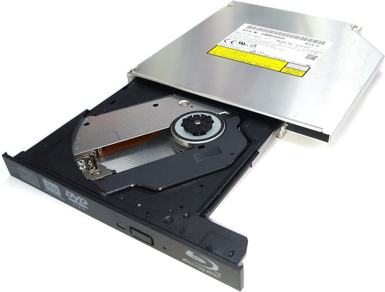 HAZYYO Laptop Internal BDR-US01 US01FAN 9.5mm SATA 6X Slot-in 3D Blu-ray Burner BD-RE BDXL DL Dual Layer Bluray Recorder Super Slim Internal Optical Drive