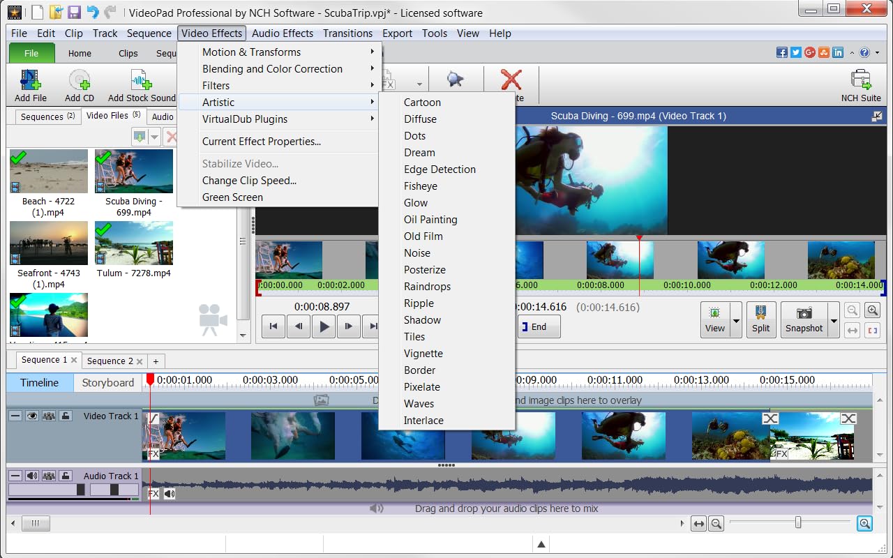 VideoPad Video Editor - Create Professional Videos with Transitions and Effects [Download]