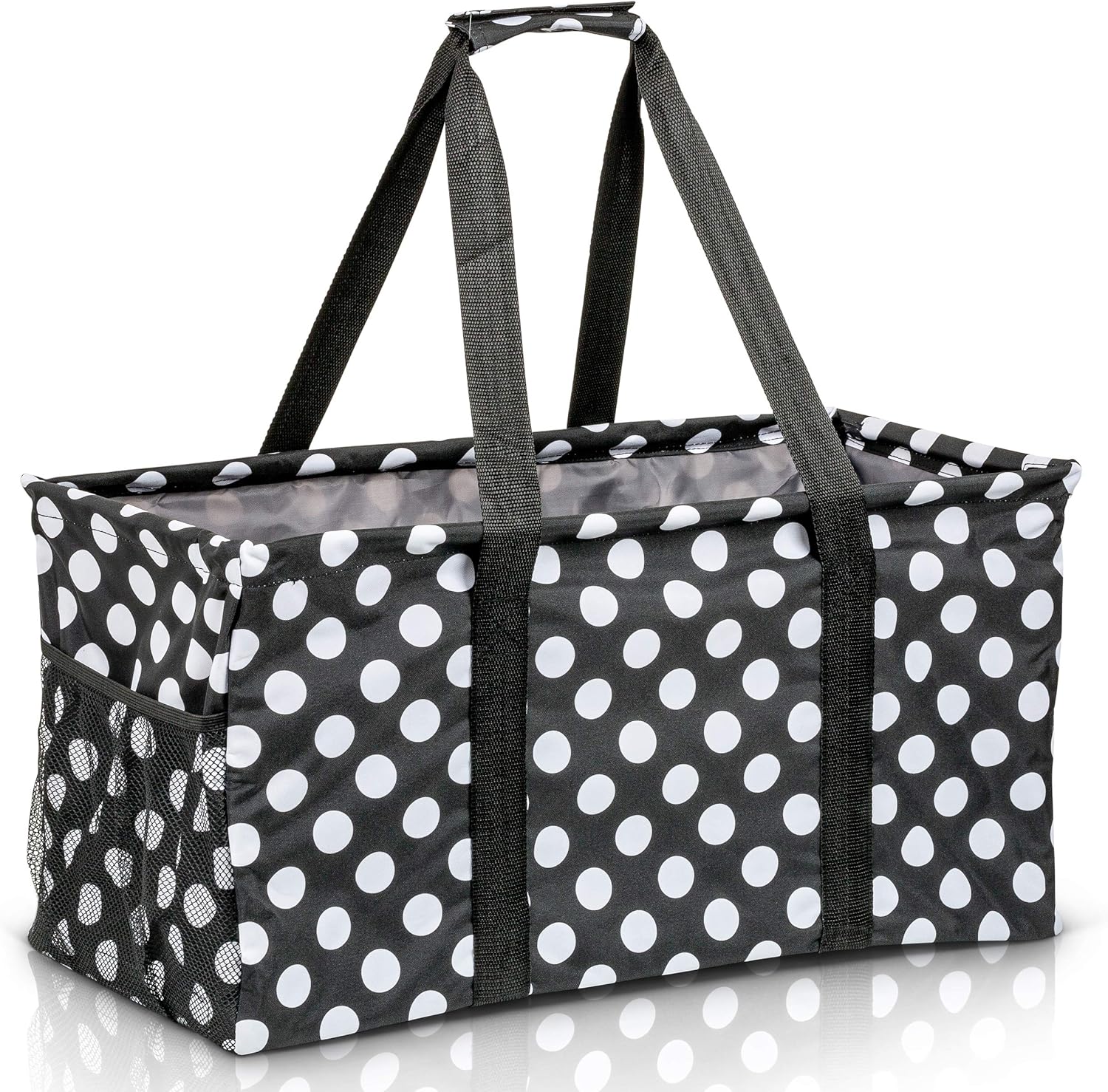 Extra Large Utility Tote Bag - Oversized Collapsible Pool Beach Canvas Basket