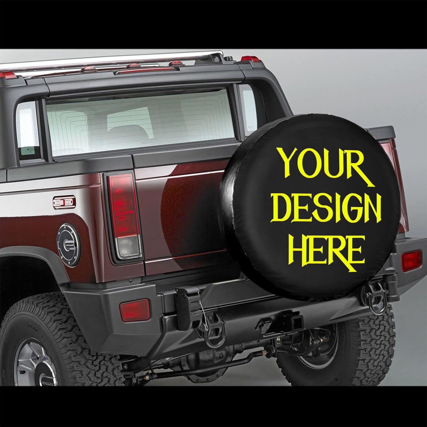 Custom Spare Tire Cover, Add Your Own Personalized Waterproof Universal Wheel Tire Protector with Picture Text Fit for for Jeep,Trailer, Rv, SUV and Many Vehicle (16 inch) Pack of 2