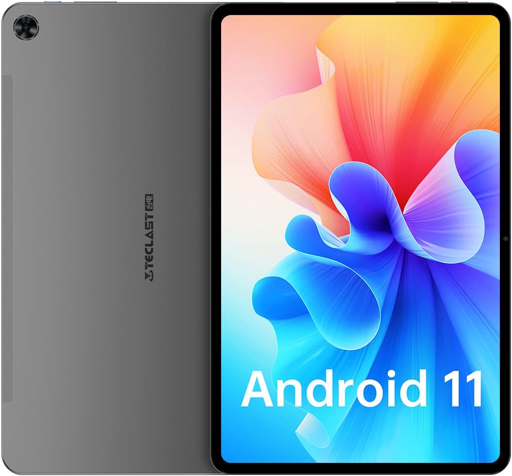TECLAST Android 11 Tablet 10.4 Inch, 8GB RAM 128GB ROM, 2.0GHz Octa-Core T40Pro Gaming Tablets, 8+13MP Camera, 1200x2000 IPS HD Touchscreen, 18W PD Fast Charge, 7000mAh, 2.4+5G Dual WiFi, Bluetooth5.0