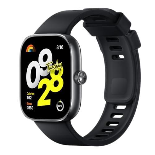 Xiaomi Redmi Watch 4 Smartwatch with 1.97" AMOLED Display with 390 x 450 Pixels and 60Hz, up to 20 Days Battery Life, HyperOS, Heart Rate and Blood Oxygen Measurements