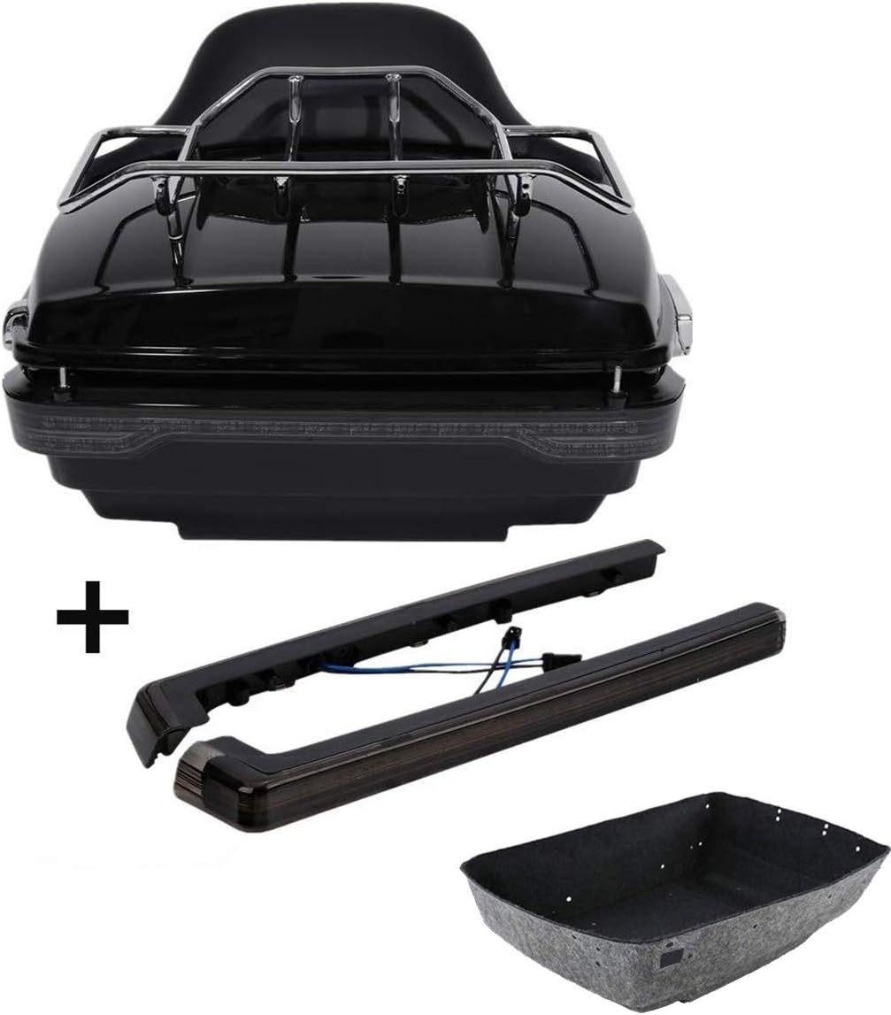 TCMT Pack Trunk Pad w/Speakers Mount Rack Fit For Harley Tour Pack Road Glide 2014-2022