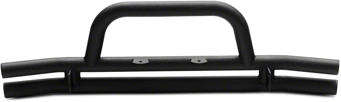 Redrock 4x4 Tubular Front Bumper; Textured Black Compatible with 07-18 Jeep Wrangler JK