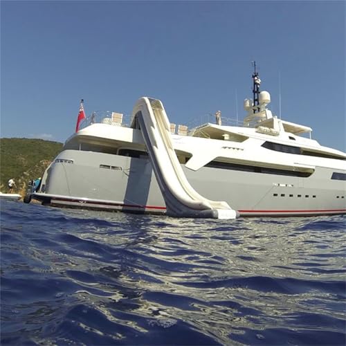 Private Yacht Inflatable Slide Water Floating Adult Game Water Sports Fun Toy Bouncer Water Trampoline with Air Pump