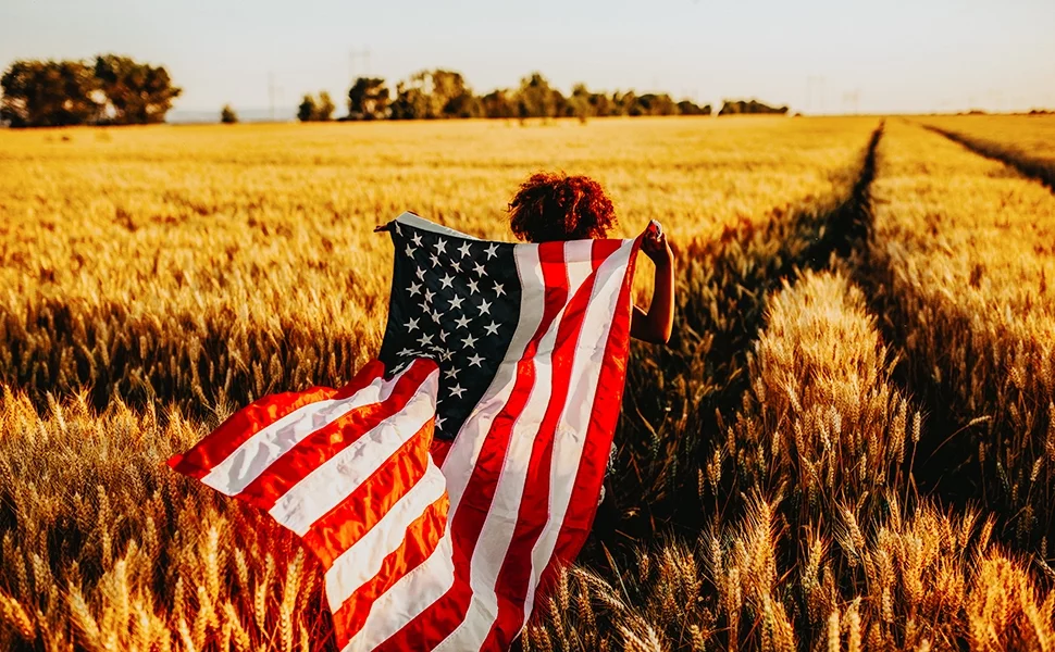 American Flag 10x15 FT Outdoor - USA Heavy duty Nylon US Flags with Embroidered Stars, Sewn Stripes and Brass Grommets