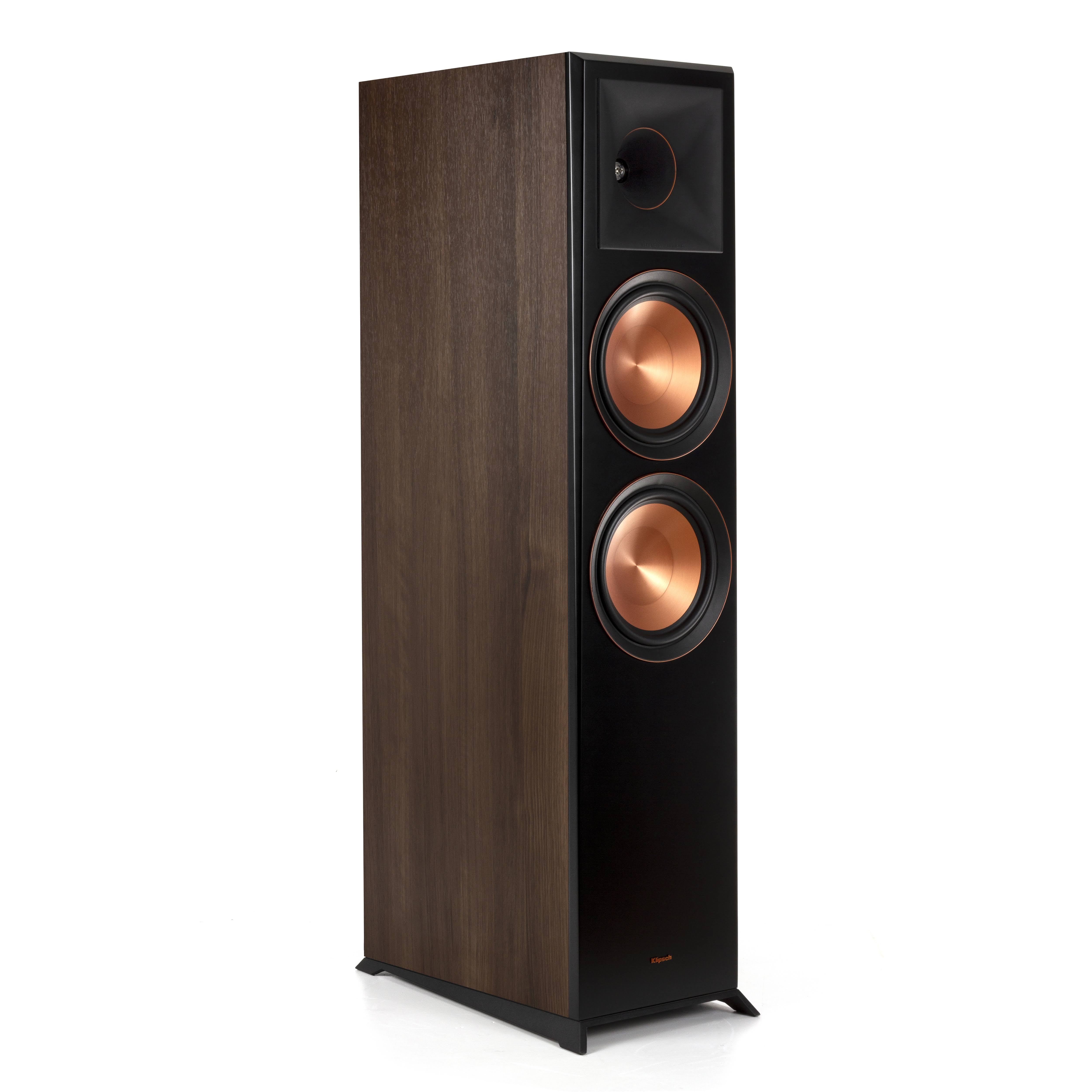 Klipsch - Reference Premiere Dual 8x22 600-Watt Passive 2-Way Floor Speaker (each) - Walnut