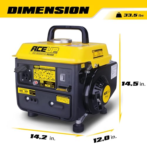 1,200W Gas-Powered Generator, Portable Generator Camping Ultralight, EPA & CARB Compliant