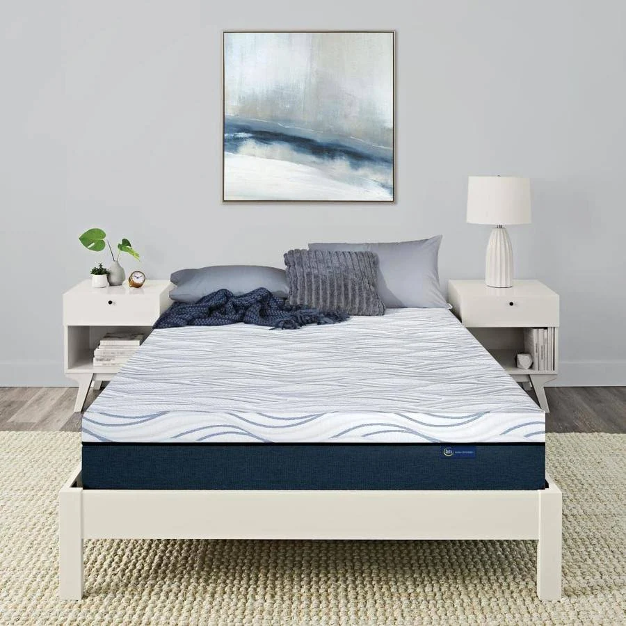 Serta 10-in King Hybrid Mattress in Blue | 500770458-1060