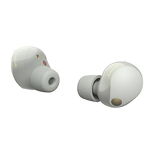 Sony WF-1000XM5 The Best Truly Wireless Bluetooth Noise Canceling Earbuds Headphones with Alexa Built in, Silver