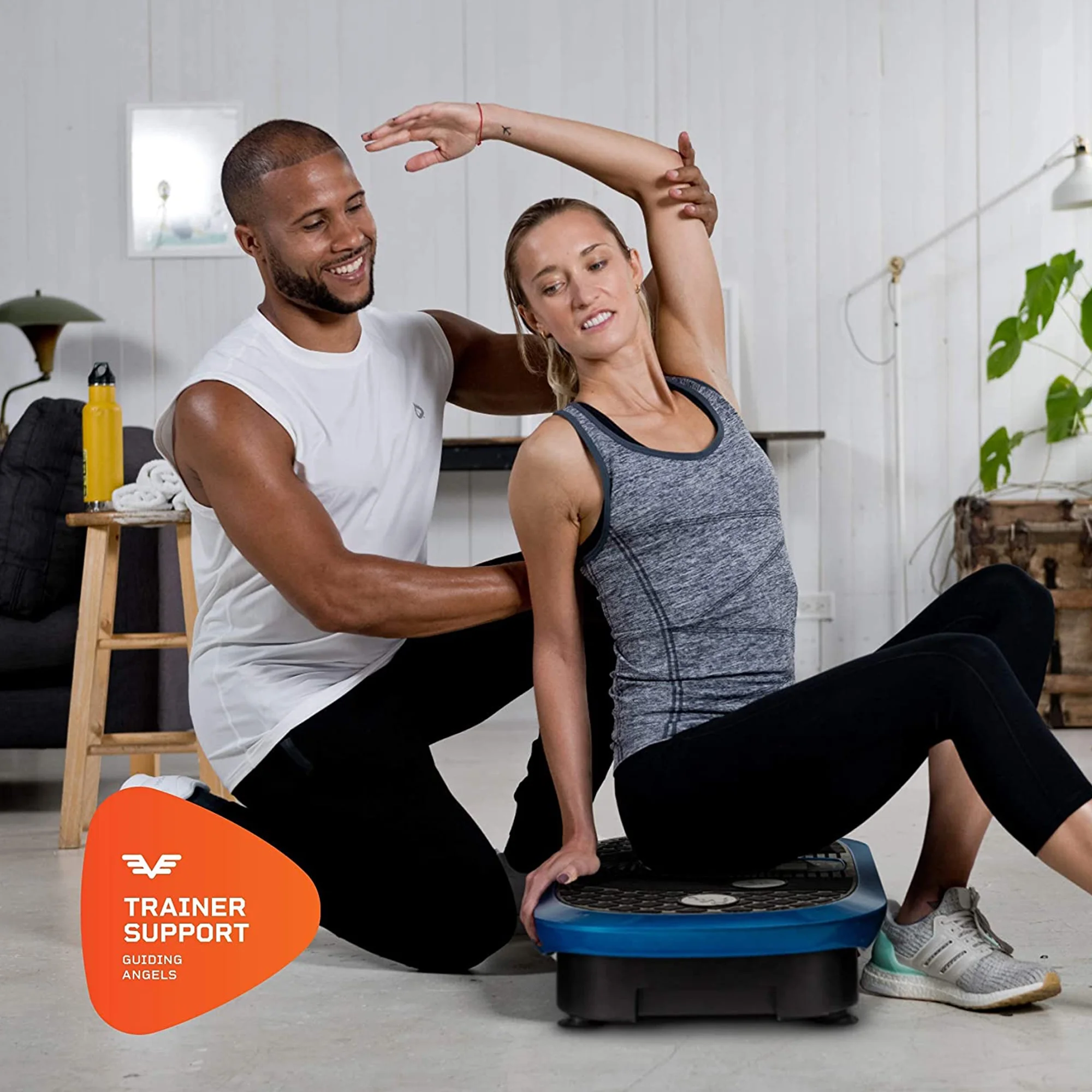 LifePro Rumblex Plus 4D Triple Oscillation Vibration Plate Home Workout Equipment, Blue