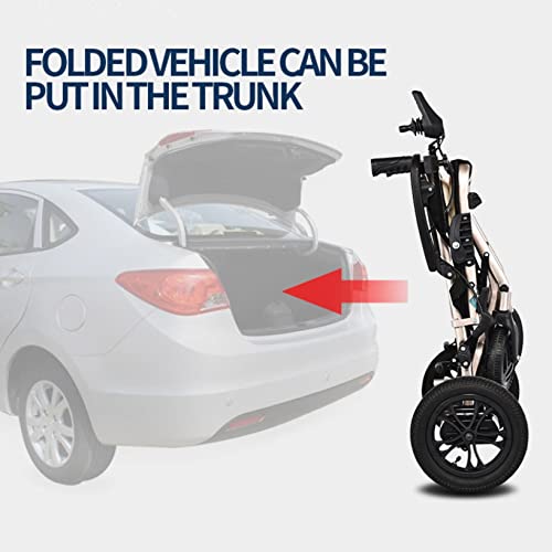 Lightweight Electric Power Wheelchair for Adults and Seniors 380W Motor Portable Travel Wheel Chairs Can Support 220 Pounds for Adults and Seniors