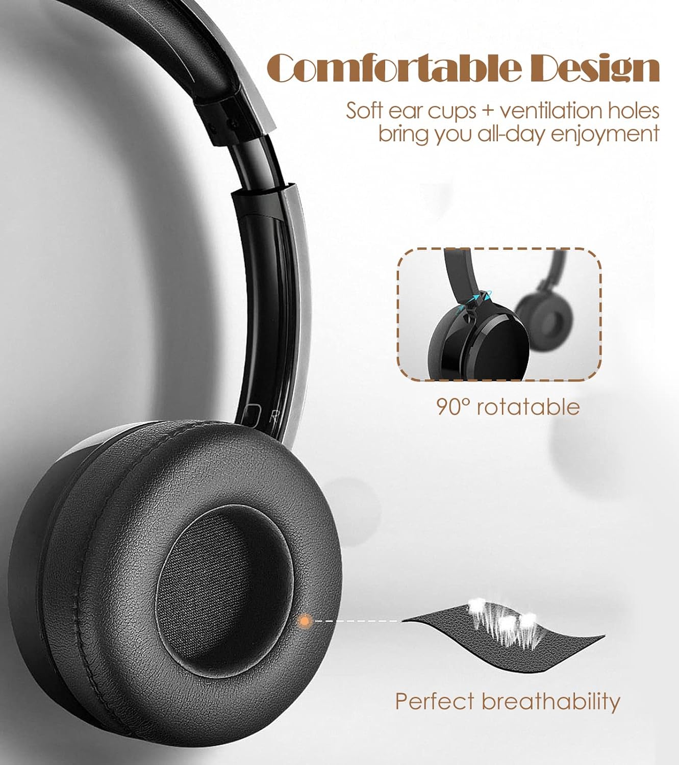 USB Headset with Mic, Headset with Microphone Noise-Cancelling, PC Headset Wired,3.5mm Audio Cable/USB Adapter, Wired Control, for Skype, Business Meetings, Webinars, Office��Call Centres