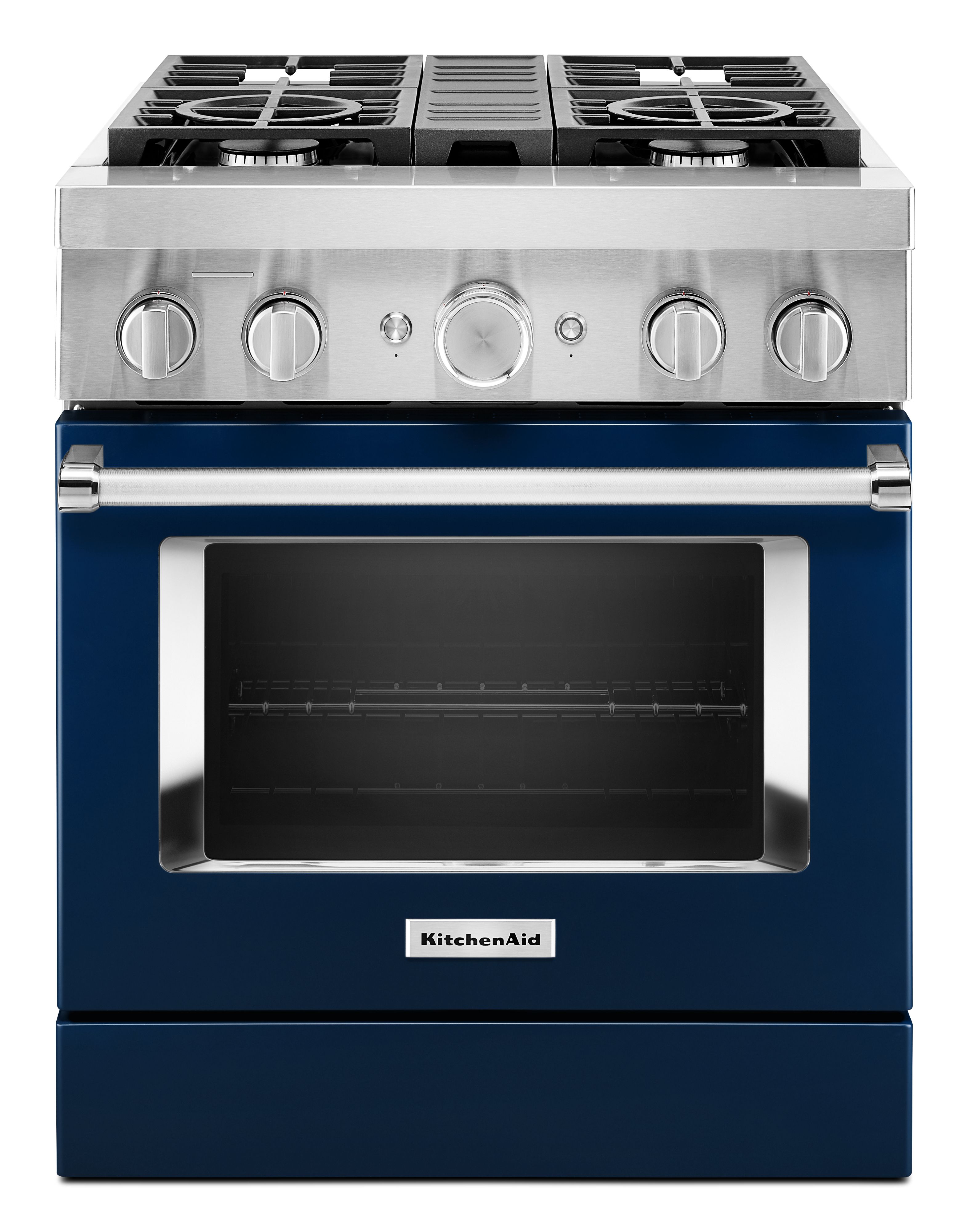 Kitchenaid KFDC500JIB Kitchenaid 30" Smart Commercial-style Dual Fuel Range With 4 Burners -