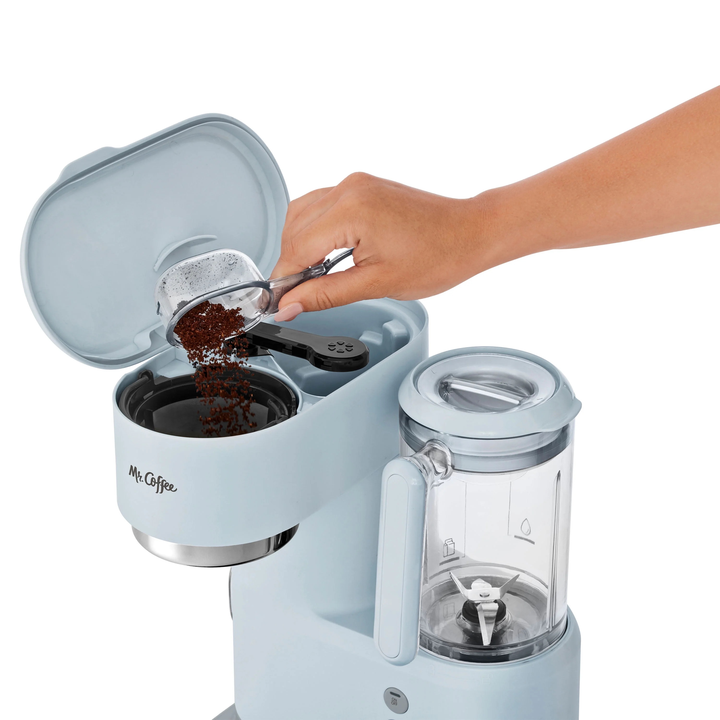 Mr. Coffee Frappe Hot and Cold Single-Serve Coffee Maker - Light Gray