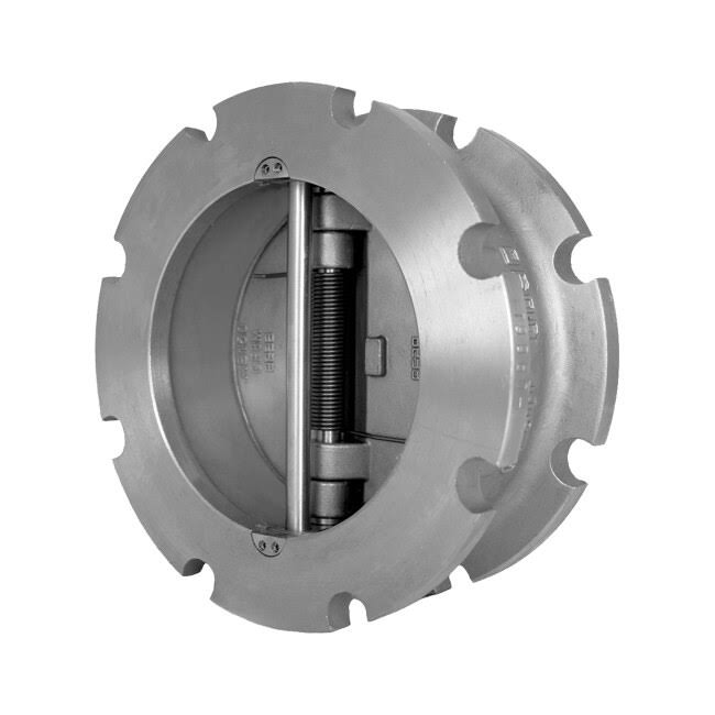 Titan Flow Control CV 42-CS Carbon Steel Dual Disc Wafer Type Check Valve w/ Buna-N Seat u0026 SS Disc - ASME Class 150 - CV42CS