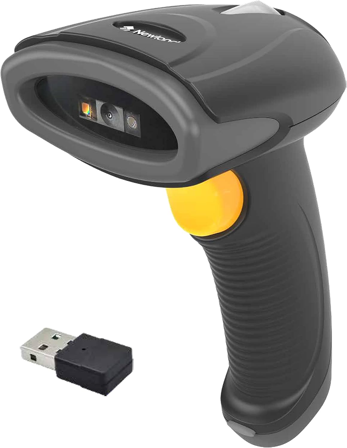 Newland HR2081-BT 2D Wireless Barcode Scanner Compatible with Bluetooth, Portable USB 1D 2D QR Barcode Scanner, Bar Code Image Reader for Inventory, Logistics Manufacturing, Cordless, Rechargeable