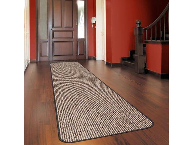 Skid-Resistant Carpet Runner - Black Ripple - 16 ft. x 36 in. - Many Other Sizes to Choose from