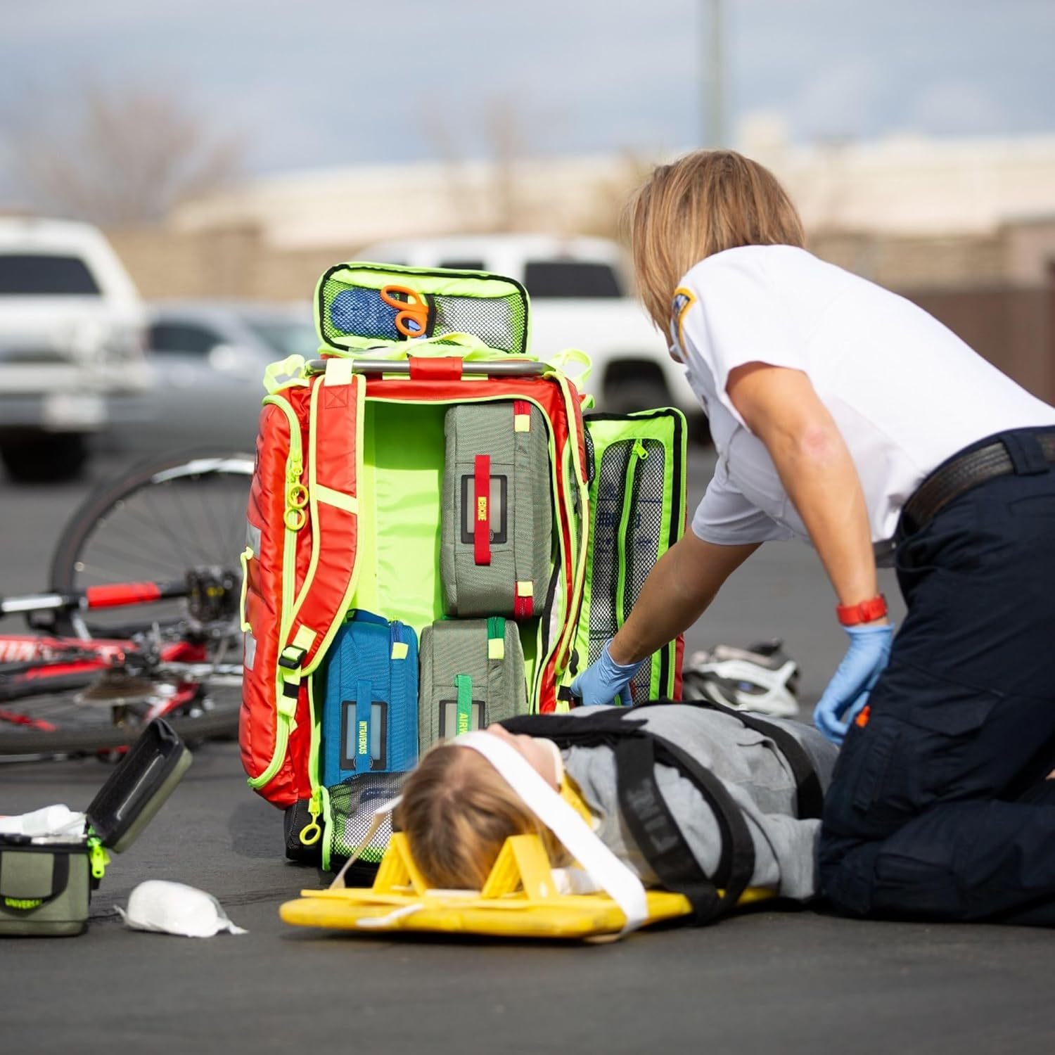 Statpacks Classic G3 Responder Green, Large ALS, BLS, Medic Backpack for EMS, Firefighters, and Healthcare Professionals