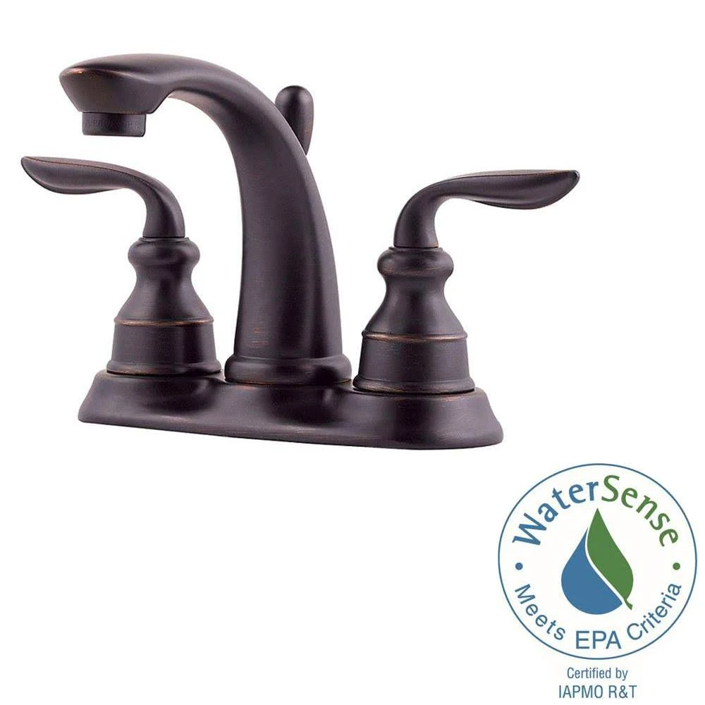 Pfister GT48-CB0Y Avalon Tuscan Bronze Two Handle Centerset Faucet