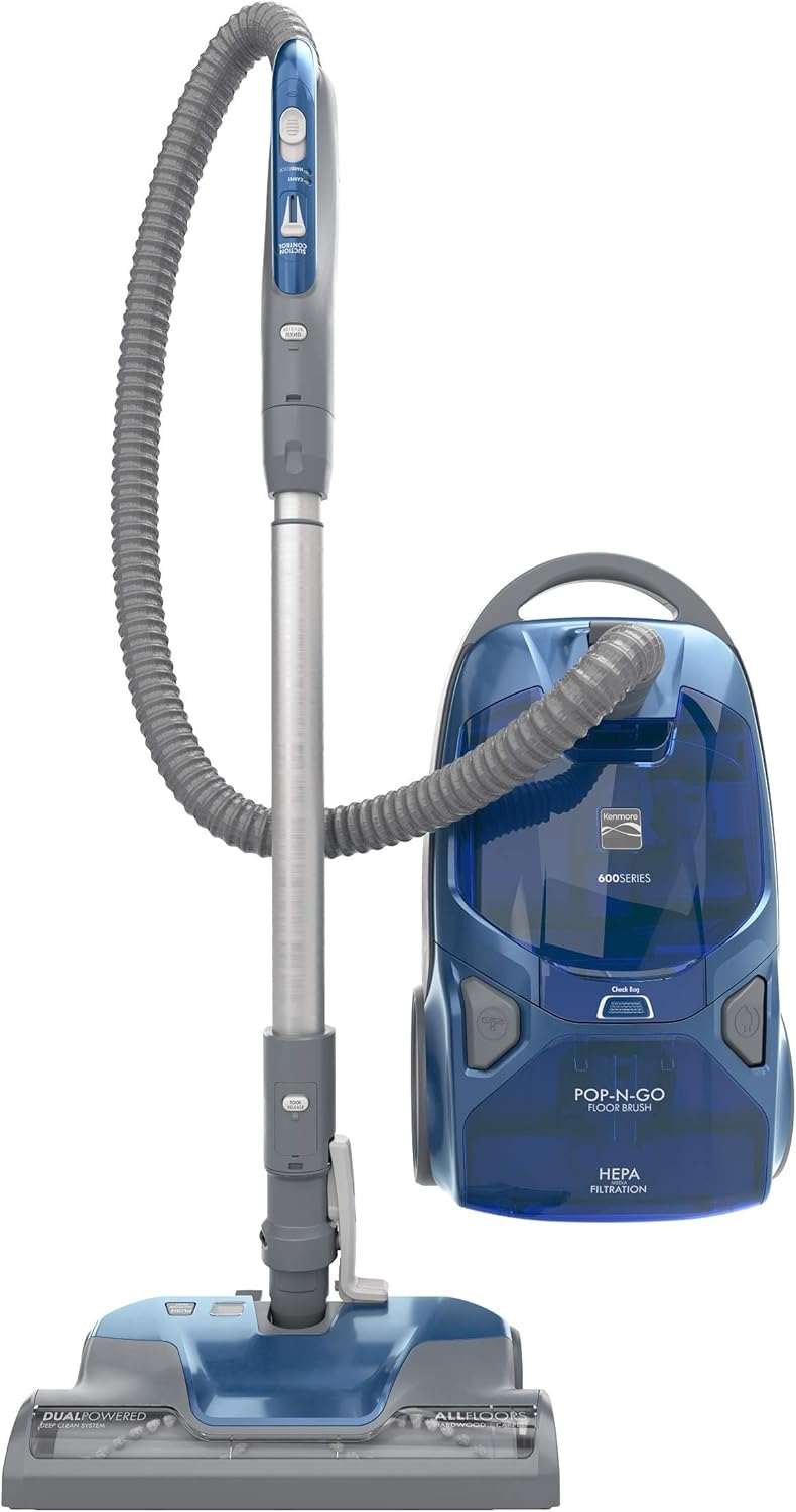 Kenmore BC4026 Bagged Canister Vacuum, Blue