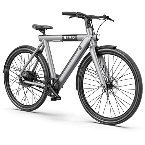 Bird Electric Bike for adults 500W Motor, 28" Mens EBike tp to 50MI - 36V Removable Battery, LCD Display, Disc Brake, manual throttle, Adults Electric Commuting Mountain Bicycle belt drive Black