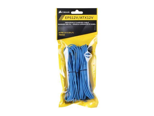 Corsair CP-8920168 Premium Individually Sleeved EPS12V/ATX12V Cables, Blue