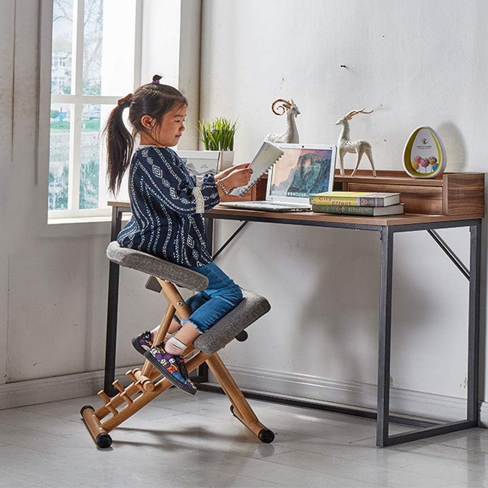 Ergonomic Foldable Kneeling Chair: Reduce Back and Neck Pain with Home Posture Correction Knee Chair