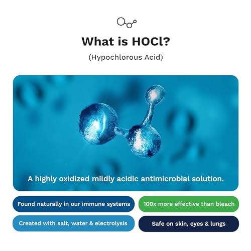 Air Purifier and Humidifier Combo, Air Purifier for Home Bedroom, Hypochlorous Acid Eliminates Bacteria Viruses Mold, Cleans & Moisturizes Air, Odor Eliminator Smoke Pets Mildew for Large Room