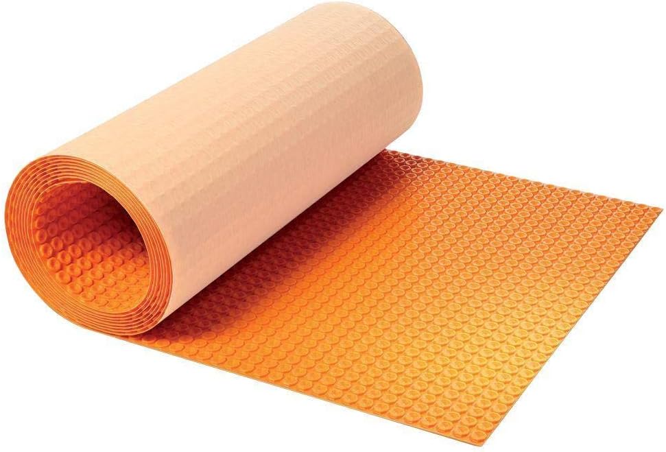 Schluter Ditra Performance Floor Heating Kit -64 Square Feet- Includes WiFi Touchscreen Programmable Thermostat, Heat Membrane, Heat Cable DHEHK12064, Safe Installation Tools