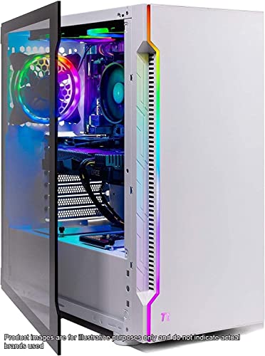 Skytech Azure Gaming PC Desktop, Ryzen 7 9700X 3.8 GHz (5.5GHz Turbo Boost), NVIDIA RTX 4060 8GB GDDR6, 2TB SSD, 32GB DDR5 RAM 6000 RGB, 650W Gold PSU, 360mm ARGB AIO, Wi-Fi, Win 11 Home