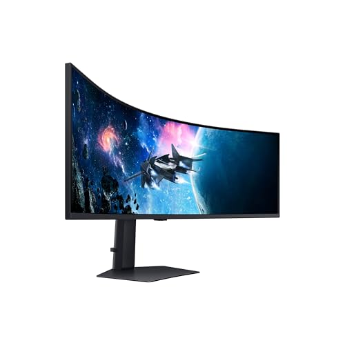 SAMSUNG 49" Odyssey G9 (G95C) Series DQHD 1000R Curved Gaming Monitor, 240Hz, 1ms(GtG), DisplayHDR 1000, AMD FreeSync Premium Pro, Eye Saver Mode, Auto Source Switch+, LS49CG950ENXZA, 2024