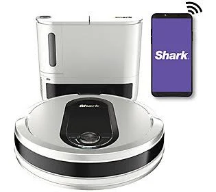 Shark IQ Wi-Fi Robot Vacuum w/ Self-Empty Base ,White QR1000SW