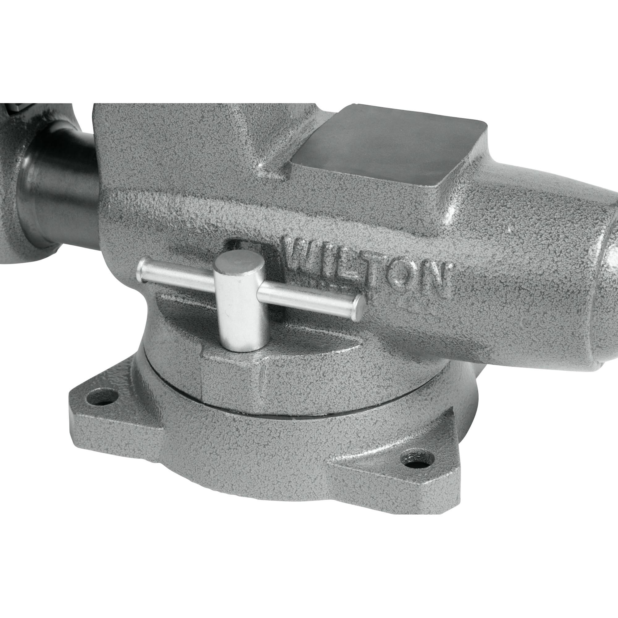 Wilton 28825 Combination Pipe and Bench 3-1/2x22 Jaw Round Channel Vise with Swivel Base